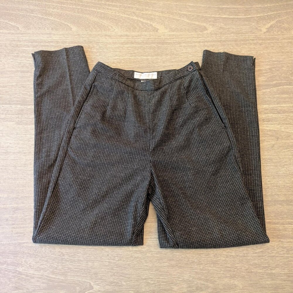 Black Graph Check Trousers